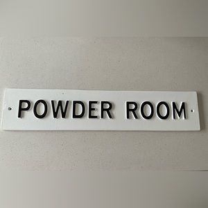 Hearth & Hand Powder Room wall sign 23.5 x 5